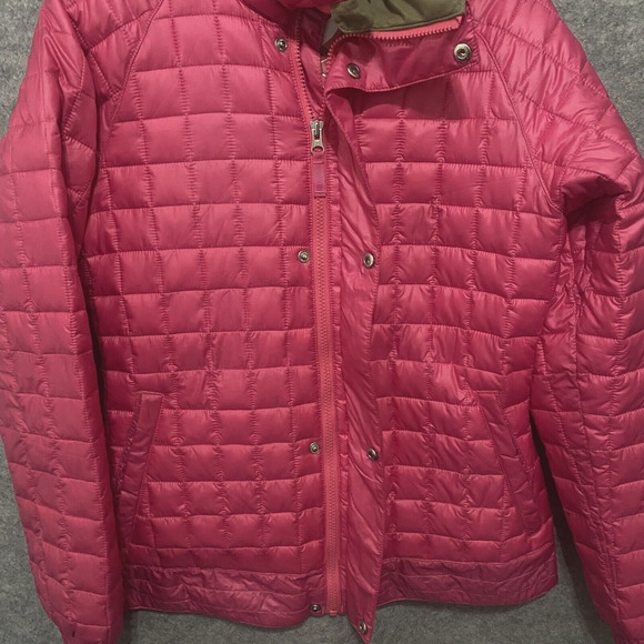 Burton Dry Ride Ski Jacket Womens Sz M Pink Insulated Pockets Full Zip Snap - Picture 2 of 12